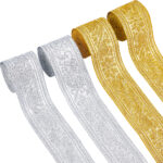 Borðar gylltir og silfur