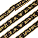 Borðar munstraðir útsaumur